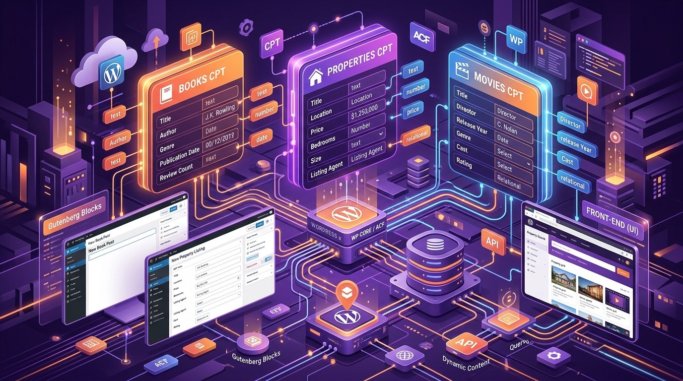 কাস্টম পোস্ট টাইপ ও কাস্টম ফিল্ড (CPT & Custom Fields): অ্যাডভান্সড ডাইনামিক ওয়েবসাইট বানানোর গোপন শক্তি