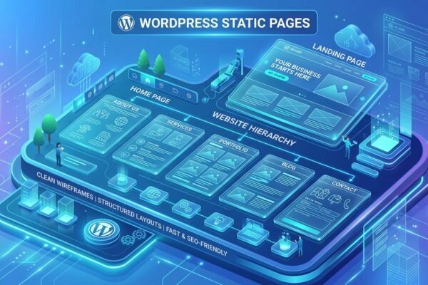 ওয়ার্ডপ্রেস পেইজ (WordPress Pages) কী? স্ট্যাটিক তথ্য, সাইট স্ট্রাকচার ও ল্যান্ডিং পেজের পূর্ণাঙ্গ গাইড