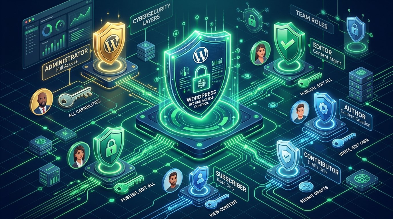 ওয়ার্ডপ্রেস ইউজার রোল ও পারমিশন (User Roles & Permissions): নিরাপত্তা ও টিম ম্যানেজমেন্টের পূর্ণাঙ্গ গাইড